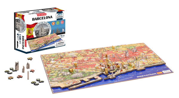 4D Cityscape Barcelona Time Puzzle - 4DPuzz - 4DPuzz