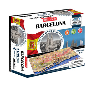 4D Cityscape Barcelona Time Puzzle - 4DPuzz - 4DPuzz