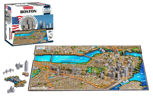 4D Cityscape Boston Time Puzzle - 4DPuzz - 4DPuzz