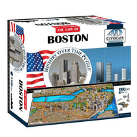 4D Cityscape Boston Time Puzzle - 4DPuzz - 4DPuzz