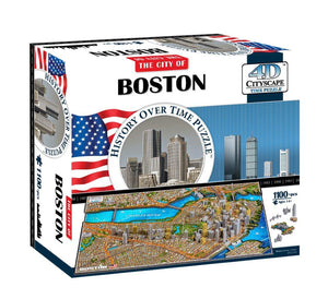 4D Cityscape Boston Time Puzzle - 4DPuzz - 4DPuzz