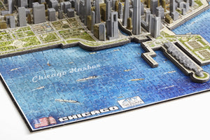 4D Cityscape Chicago Time Puzzle - 4DPuzz - 4DPuzz