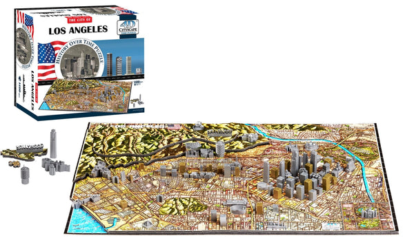 4D Cityscape Los Angeles Time Puzzle - 4DPuzz - 4DPuzz