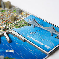 4D Cityscape San Francisco Time Puzzle - 4DPuzz - 4DPuzz