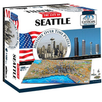 4D Cityscape Seattle Time Puzzle - 4DPuzz - 4DPuzz