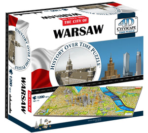 4D Cityscape Warsaw Time Puzzle - 4DPuzz - 4DPuzz