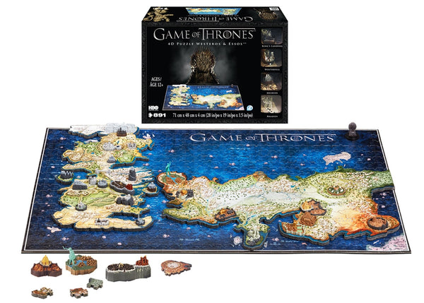 4D Game of Thrones Westeros & Essos Puzzle - 4DPuzz - 4DPuzz