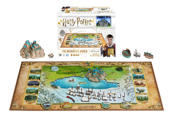 4D Harry Potter Wizarding World of Hogwarts and Hogsmead (892+ PCS) - 4DPuzz - 4DPuzz