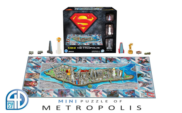 4D Mini Superman Metropolis City Puzzle (833 pcs) - 4DPuzz - 4DPuzz