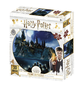 Lenticular 3D Puzzle: Harry Potter Hogwarts at Night - 4DPuzz - 4DPuzz