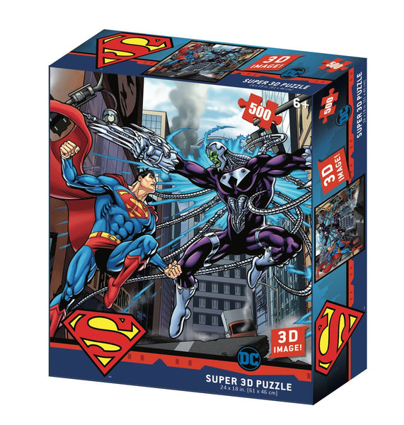 Lenticular 3D Puzzle: Superman vs Electro - 4DPuzz - 4DPuzz