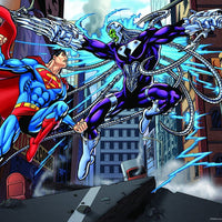 Lenticular 3D Puzzle: Superman vs Electro - 4DPuzz - 4DPuzz