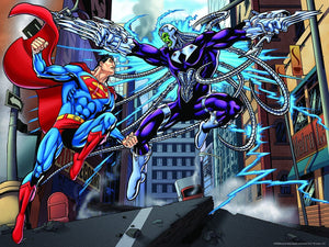 Lenticular 3D Puzzle: Superman vs Electro - 4DPuzz - 4DPuzz