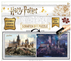 Scratch OFF Puzzle Harry Potter Hogwarts Day to Night - 500 PCS - 4DPuzz - 4DPuzz