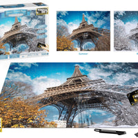 Scratch OFF Seasons Puzzle: Eiffel Tower - 4DPuzz - 4DPuzz