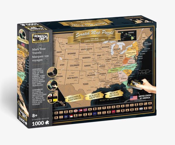 Scratch OFF Travel Puzzle : USA - 4DPuzz - 4DPuzz