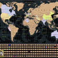 Scratch OFF Travel Puzzle : World Map - 4DPuzz - 4DPuzz