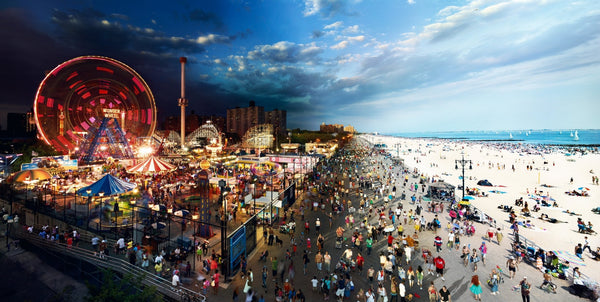 Stephen Wilkes Puzzle Coney Island, Day to Night™ - 4DPuzz - 4DPuzz