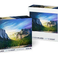 Stephen Wilkes Tunnel View, Yosemite National Park, Day to Night™ - 4D Puzzle | 4D Cityscape - 4DPuzz