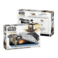 The Mandalorian Boba Fett's Starfighter & Imperial Light Cruiser Set4D Puzzle | 4D Cityscape4D Puzz