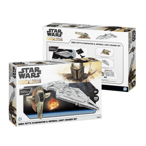 The Mandalorian Boba Fett's Starfighter & Imperial Light Cruiser Set4D Puzzle | 4D Cityscape4D Puzz