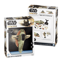 The Mandalorian Boba Fett's Starfighter Paper Model Kit4D Puzzle | 4D Cityscape4D Puzz