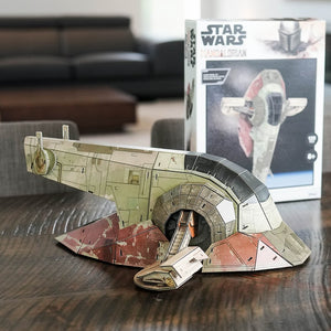 The Mandalorian Boba Fett's Starfighter Paper Model Kit4D Puzzle | 4D Cityscape4D Puzz