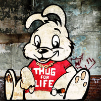 Banksy Puzzle - Urban Art Graffiti - Thug for Life Bunny - 4D Puzzle | 4D Cityscape - 4DPuzz